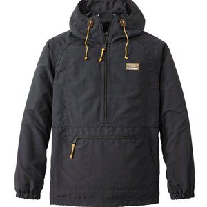 Men's Mountain Classic Anorak - LL Bean - Mens - Black Quarter Zip